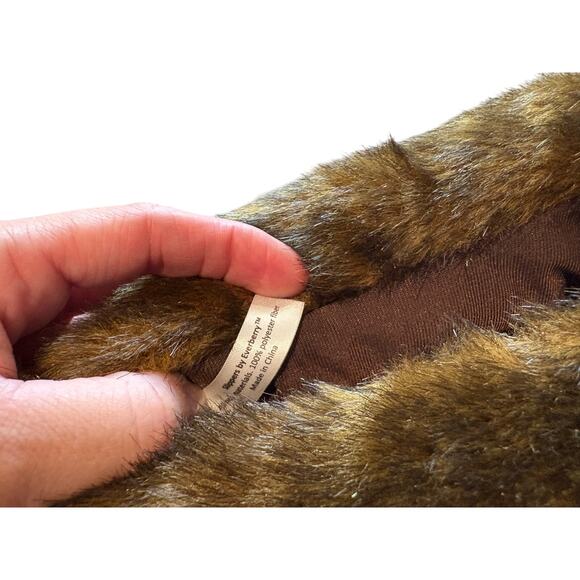 Everberry German Shepherd Furry Dog Slip On House House Slippers Women’s SZ 7-9 - Picture 8 of 10